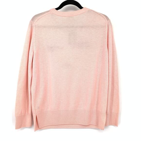 Kate Spade Winking Eye Sweater Womens Size Medium Tutu Pink Crew Neck NEW - Picture 2 of 7